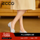 爱步（ECCO）单鞋 皮鞋时尚通勤女鞋低跟浅口牛津鞋 型塑20系列214253 米色21425301378 39
