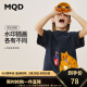 MQD童装男女童虎年夏季新款卡通短袖T恤男女童圆领套头衫韩版潮 藏青 150cm