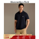 ABERCROMBIE & FITCH男装 24春夏新款时尚休闲纯色通勤小麋鹿短袖polo衫 358175-1 海军蓝 M (180/100A)