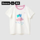 蕉内520C儿童T恤恐龙主题男童短袖女童打底上衣运动休闲耐磨夏季卡通 莓果粉 130cm