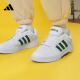 adidas ENTRAP休闲运动板鞋小白鞋少年感复古篮球鞋男子阿迪达斯 白色/绿色 39(240mm)