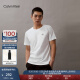 Calvin Klein Jeans夏季男士简约ck撞色印花舒适纯棉打底圆领短袖T恤J322254 YAF-白色 M
