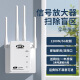 童智宝(TONGZHIBAO）WiFi信号放大器增强扩大器无线网络扩展器5G双频中继器接收器路由家用穿墙王 1200M【5G双频+双网口】加强版白色