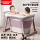 世纪宝贝（babyhood）儿童泡澡桶 加大号宝宝折叠浴桶 婴儿洗澡盆游泳桶 赠浴凳319紫色