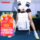 Kawasaki川崎羽毛球包双肩包大容量运动背包独立鞋袋A8214白色