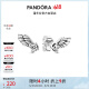 潘多拉（PANDORA）[618]璀璨天使之翼耳钉925银守护点缀镶嵌精致个性气质女生日礼物