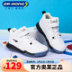 江博士（DR·KONG）女童鞋休闲鞋冬款男童中大童鞋健康儿童运动鞋 白色(加绒内里) 33码 脚长约20.2-20.8