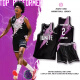 斯塔弗篮球服套装男定制比赛队服夏季运动训练点燃队美式篮球衣定制 QQ-6807-黑紫色 XL(170-175CM-55-60KG)
