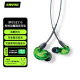 SHURE舒尔SE215(专业版）动圈有线耳机 强劲重低音 运动 HIFI 手机耳机 绿色
