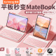 酷盟 华为matepad2024/pro11键盘保护套带笔槽C5磁吸蓝牙键盘荣耀v6鼠标钢化膜套装平板保护套 【8件套】磁吸蓝牙键盘+拆分保护套+鼠标—少女粉 MatePad Air/23/柔光（11