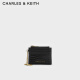 CHARLES&KEITH23新品链条迷你零钱包卡包包女包女CK6-50840458-1 Black黑色 6个