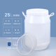 佳叶食品级加厚塑料桶带盖水桶酵素桶发酵桶大号密封桶酿酒桶家用储水 25升-特厚款（配内盖）