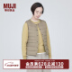 无印良品MUJI 女式 轻量羽绒便携式背心女款马甲马夹秋冬保暖外搭羽绒内胆 浅米色 M(160/84A)