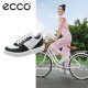 爱步（ECCO）休闲鞋女拼色板鞋休闲鞋 街头720女鞋系列209713 黑色/白色37