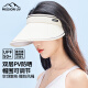 MISSION UV防晒帽女士遮阳帽太阳帽空顶帽凉帽夏季户外遮脸防紫外线帽子女 MU026 米色