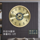 凯琴（KAIQIN） 现代简约黄铜挂钟万年日历轻奢时钟家用客厅餐厅电视背景墙钟表 1299鲍鱼贝壳表盘（外径35厘米） 手动调时机芯-操作简单（保10年
