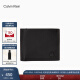 Calvin Klein Jeans男士真皮复古商务ck牛皮零钱证件卡包钱包节日礼物HP2043 001-黑色