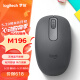 罗技（Logitech）M196 无线蓝牙鼠标 办公鼠标 笔记本商务办公家用 小巧便携 对称手型 石墨灰