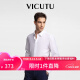 威可多（VICUTU）长袖男莫代尔商务通勤衬衫VEW23151159 白色 175/41 