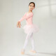 三沙（Sansha）长袖TUTU裙式儿童体服芭蕾舞蹈服练功表演比赛裙68AF0001浅粉S