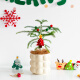 夏洛特植物南洋杉北欧风室内懒人好养活绿植物办公室桌面花卉盆栽圣诞节礼物 南洋杉+奶黄泡泡盆+椰丝+圣诞树