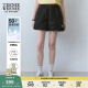 Teenie Weenie【UPF50+】小熊短裤女2024年夏季新款防晒防紫外线户外短裤女 黑色 165/M