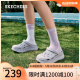 斯凯奇（Skechers）泡泡鞋洞洞鞋拖鞋女夏季易穿透气增高疏水踩屎感包头凉鞋111127 薰衣草色/LAV 36 尺码偏大，建议选小一码