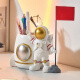 浅檬宇航员笔筒收纳摆件系列办公室客厅桌面创意可爱太空人书桌卧室装 宇航员笔筒-敬礼
