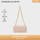 CHARLES&KEITH质感菱格链条小方钱包女包包女包生日礼物女CK6-10680924 Light Pink浅粉色 XS