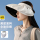 俞兆林（YUZHAOLIN）（两件套）防晒帽女夏季遮阳帽贝壳帽空顶帽子女防紫外线太阳帽
