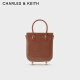 CHARLES&KEITH大容量手提单肩包包女包女士CK2-30701245 Chocolate巧克力色 M