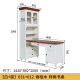 歌里图全实木转角书桌书柜书架组合一体可伸缩欧式田园白色卧室家具 0.89米书柜+1.4米书桌 白棕
