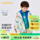 巴拉巴拉儿童棉袄男童棉衣两件套印花三合一2023冬季新款外套洋气 黄绿外套+蓝色内胆-00334 130cm