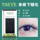 Tseye单根下睫毛嫁接假睫毛自然款美睫店自粘式单根睫毛单簇种眼睫毛