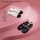CHARLES&KEITH珠链绊带饰低跟凉鞋玛丽珍鞋女鞋子女CK1-70900382 CK1-70900382-1粉白色Chalk 37