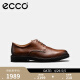爱步（ECCO）德比鞋 2024年春季新款百搭正装商务皮鞋牛皮男鞋 都市伦敦525604 深棕红52560401053 41