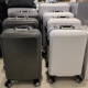 OMI欧米箱包新品黑白格时尚拉杆箱潮流商务休闲通勤铝框男女旅行箱 20英寸 黑格