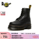 马丁（DR.MARTENS）春夏Audrick 8i Boot 软皮黑色车轮底女款8孔马丁靴 黑色 37