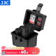 JJC 相机电池收纳盒 适用于理光GR3X DB-110富士NPW235/W126S索尼FZ100/BX1佳能LPE17尼康EN-EL25配件 BAT2（收纳2个电池+2张SD卡+4张TF卡）