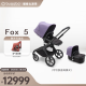博格步（BUGABOO）【新品】 FOX5博格步高景观婴儿推车可坐可躺双向儿童推车 天文紫蓬-黑座布 石墨灰车架