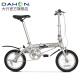 大行（DAHON） 412折叠自行车14英寸单速超轻迷你铝合金学生成人单车BYA412 银色【BA接头】