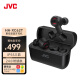 JVC（杰伟世）HA-XC62T 真无线蓝牙耳机 长续航蓝牙5.3 单耳操作IP55防水 入耳式耳机 红黑色