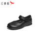 红蜻蜓妈妈鞋2024夏季休闲皮鞋魔术贴舒适软底老人鞋 WTB14237黑色37