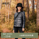 AIGLE【经典款】艾高秋冬款女士户外休闲时尚短款轻量鹅绒羽绒服 黑色 AF911 38(165/88A)