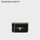 CHARLES&KEITH巴洛克金属链条单肩小方包婚包包女包女士CK2-70681053 Black黑色 S