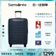 新秀丽（Samsonite）明星同款行李箱大波浪箱大容量行李箱拉杆箱托运箱KJ1深蓝色25寸