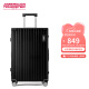 美旅箱包时尚复古拉杆箱大容量行李箱24英寸旅行箱TSA密码箱TI1黑色