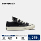 匡威（Converse）童鞋低帮儿童帆布鞋经典款1970S男婴童鞋新款女宝宝魔术贴布鞋 黑色 26码 16.5-17.5cm