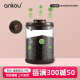 安扣（ANKOU） 玻璃罐咖啡豆密封罐单向排气咖啡粉玻璃密封储物罐1700ml咖色