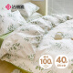 洁丽雅（Grace）100%纯棉四件套新疆长绒棉床上用品床单被套200*230cm1.5/1.8米床
